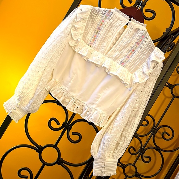 LOVESHACKFANCY Doreen Crop Top - Picture 8 of 14